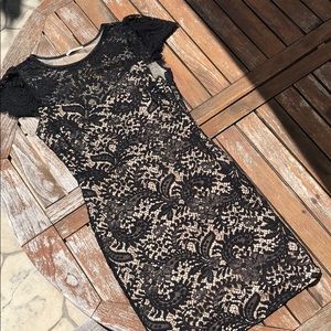 Black lace dress